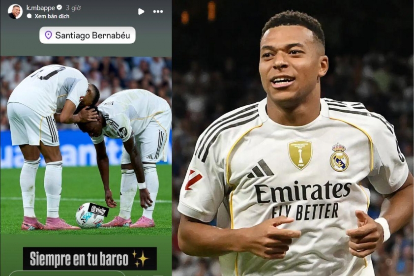 Mbappe chia sẻ trên story Instagram cá nhân.