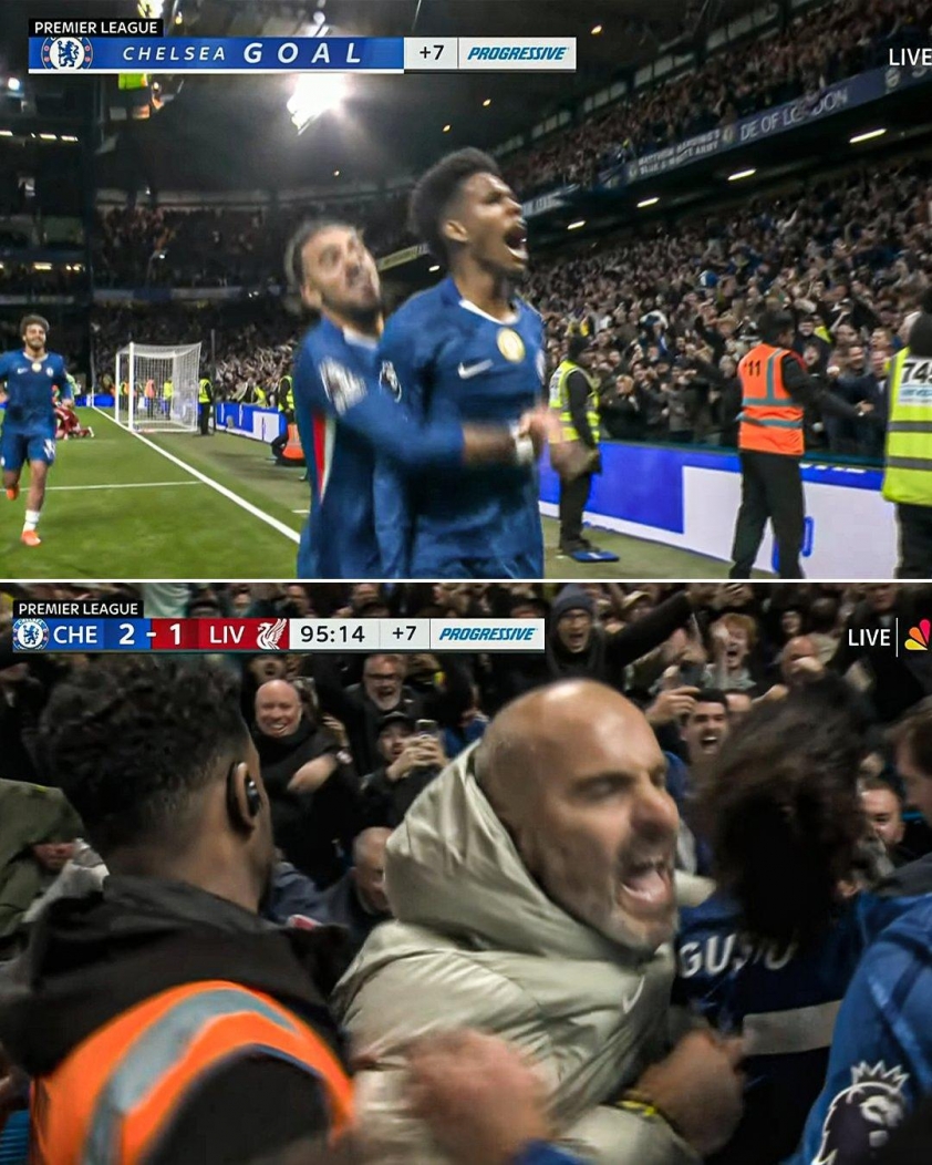 Pha làm bàn làm nổ tung khán đài của Estevao. (Ảnh: ESPNFC)