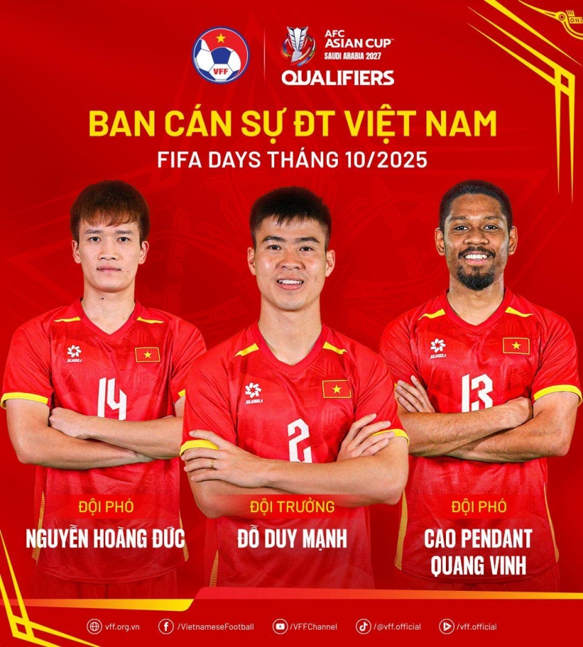Trước đó anh cũng được bầu làm ban cán sự của ĐT Việt Nam. (Ảnh: VFF)