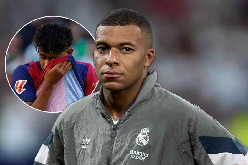 Mbappe cho rằng báo chí nên ngưng soi xét đời tư của Yamal (Ảnh: AP).