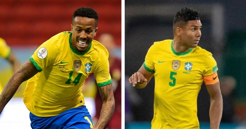 Vinicius cũng dành những lời khen có cánh cho Eder Militao và Casemiro (Ảnh: Tribuna).
