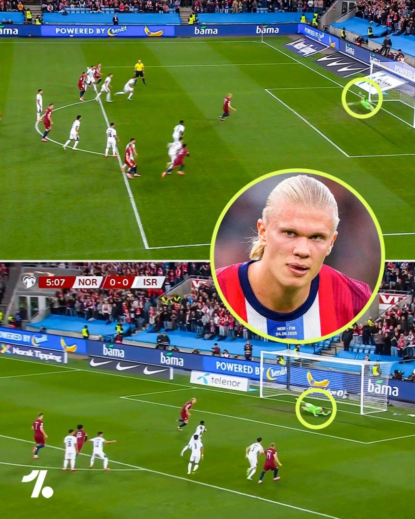 Haaland gây sốc với cú “đúp” penalty hỏng (Ảnh: OneFootball)