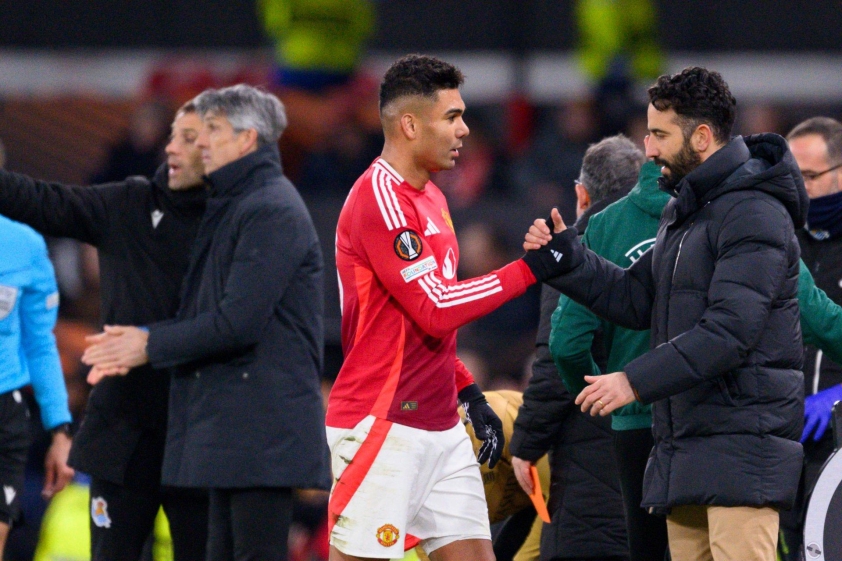 Casemiro vẫn là nhân tố quan trọng trong chiến thuật của Amorim. (Ảnh: United In Focus)