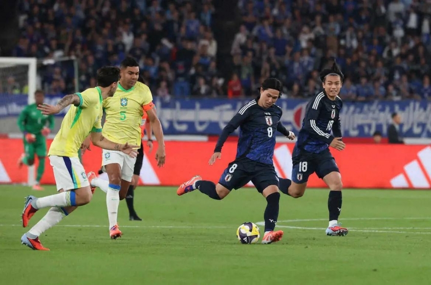 Trận thua trước Nhật Bản đã phơi bày những vấn đề của Brazil - Ảnh: @CGTNSportsScene