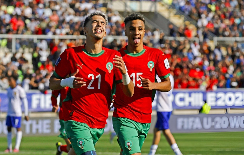 U20 Ma Rốc thi đấu kiên cường trước U20 Pháp. (Ảnh: FootballAfrica)