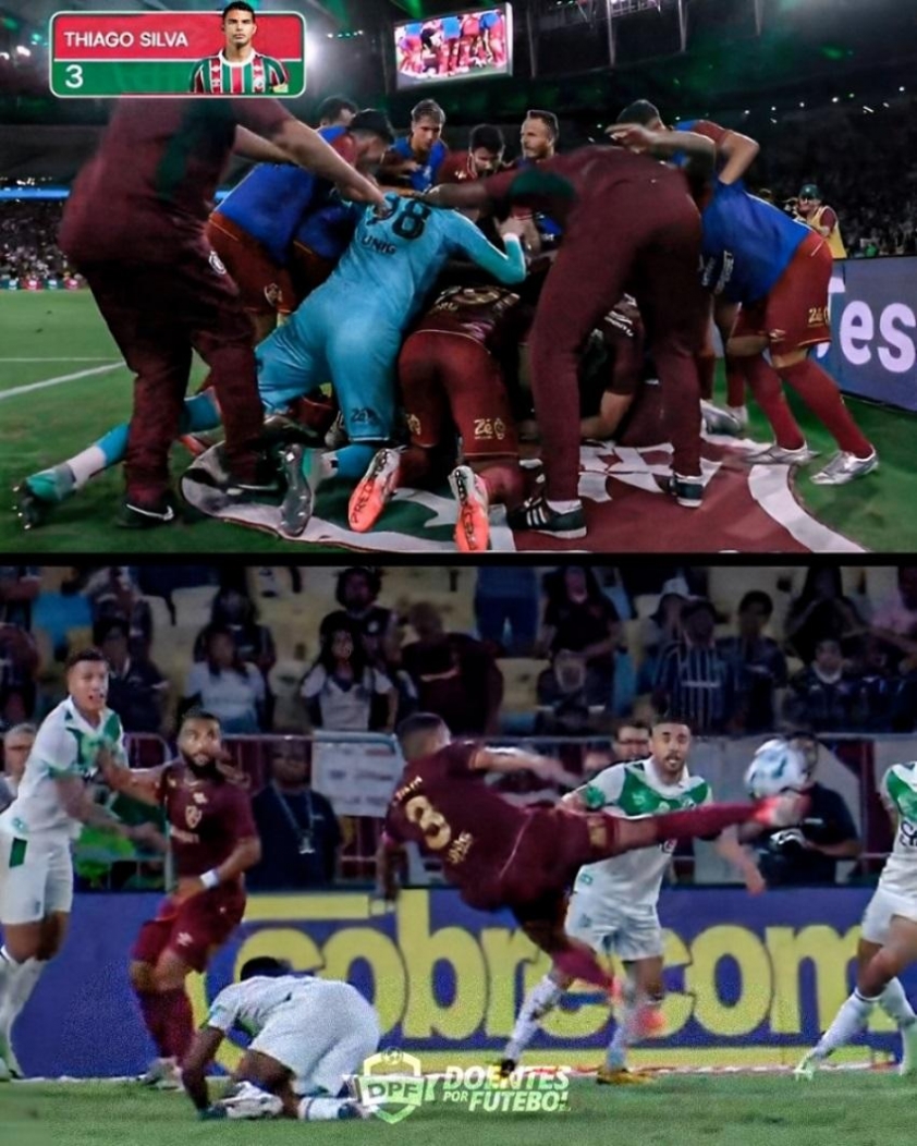 Pha ghi bàn gây bão SVĐ. (Ảnh: DoentesPFutebol)