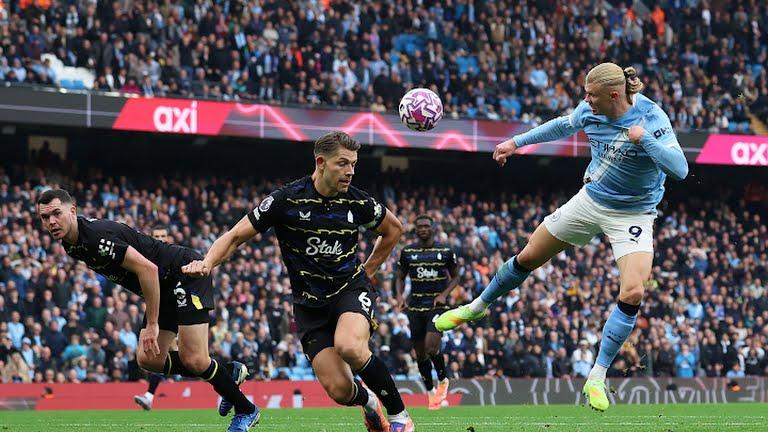 Haaland đã chơi hay trước Everton - Ảnh: BBC