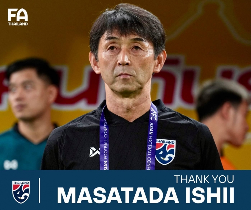 Thái Lan chia tay HLV Masatada Ishii. (Ảnh: FA Thailand)
