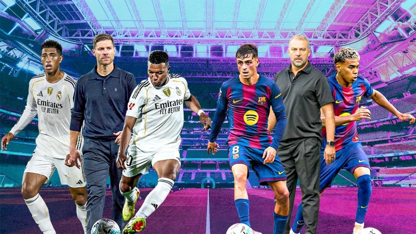 Trận đấu khẩu nảy lửa trước đại chiến Real vs Barca 5 Siêu kinh điển sẽ diễn ra vào 22h15 Chủ nhật ngày 26/10. (Ảnh: ESPN)