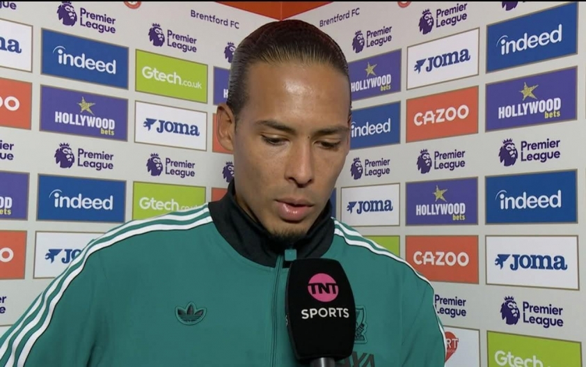 Van Dijk: 'Liverpool có khả năng vượt qua cơn khủng hoảng' 4 Van Dijk trả lời phỏng vấn sau trận (Ảnh: X).