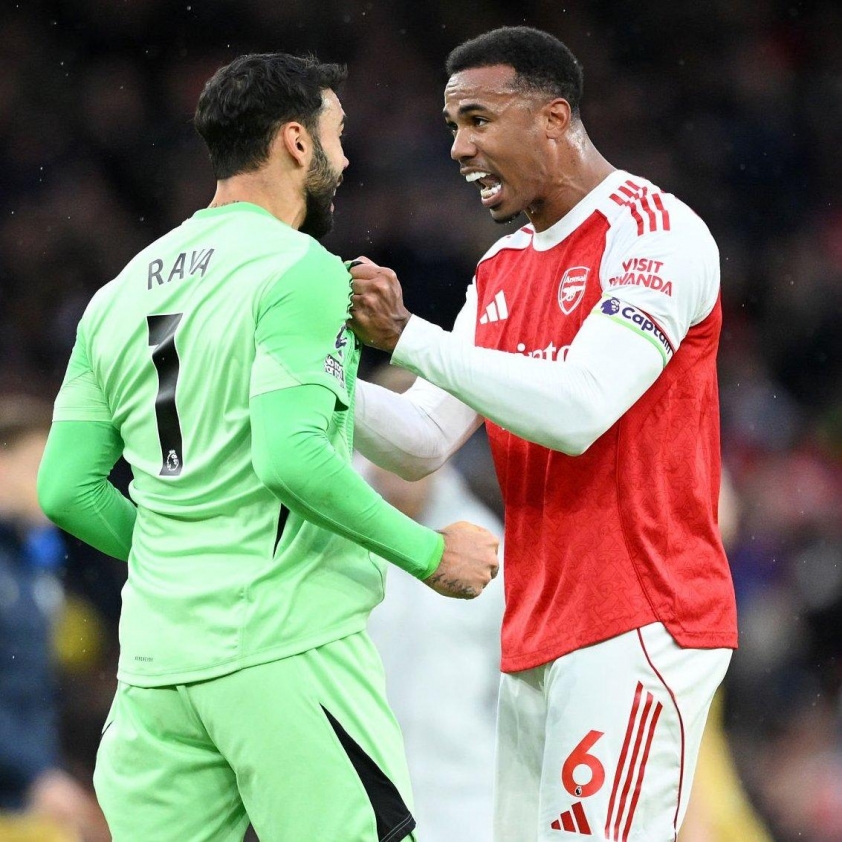 Arsenal cán đích gần kỷ lục huyền thoại, tái hiện 'bức tường thép' 6 Arsenal cán mốc 100 trận liên tiếp không để lọt lưới 3 bàn trở lên, cách kỷ lục của MU 7 trận nữa(Ảnh: Sofascore Football).