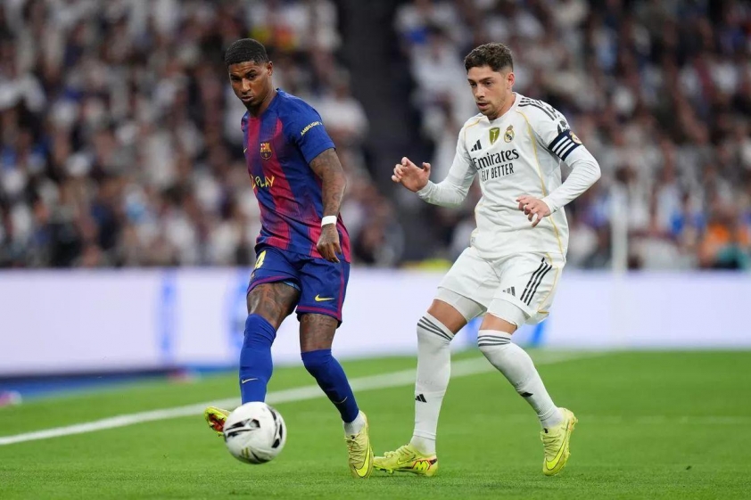 Rashford tỏa sáng ở El Clasico, gửi lời thách thức đến Ruben Amorim 5 Marcus Rashford có màn trình diễn ấn tượng trong 90 phút trọn vẹn của El Clasico (Ảnh: MEN).