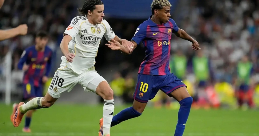 "Yamal mất điểm trước thầy Xabi Alonso của tôi" 5 Alvaro Carreras đã khoá chặt ngôi sao của Barca. (Ảnh: ESPN)