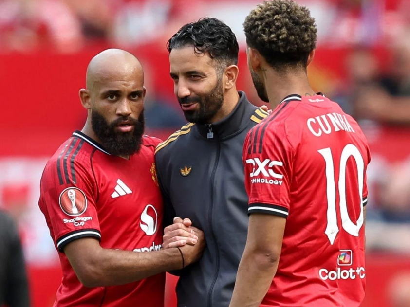 Bộ đôi Mbeumo và Cunha đã giúp ích rất nhiều cho lối chơi mà HLV Ruben Amorim đang xây dựng cho MU (Ảnh: Goal)