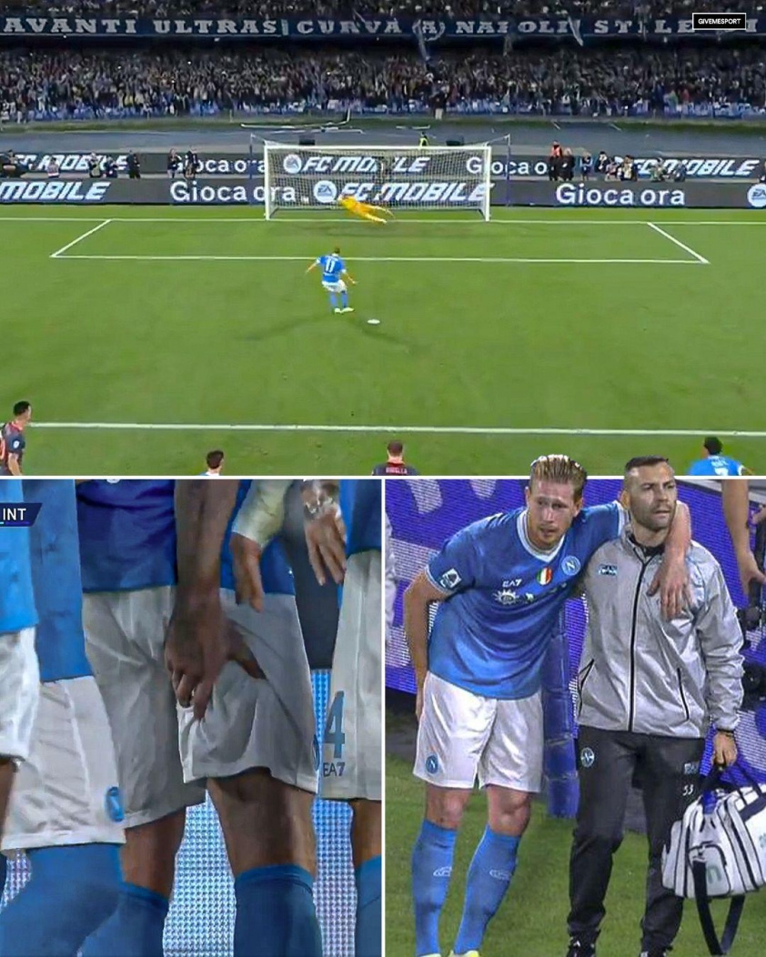 Napoli nhận tin xấu về De Bruyne 4 Chấn thương đáng tiếc của De Bruyne. (Ảnh: GiveMeSport)