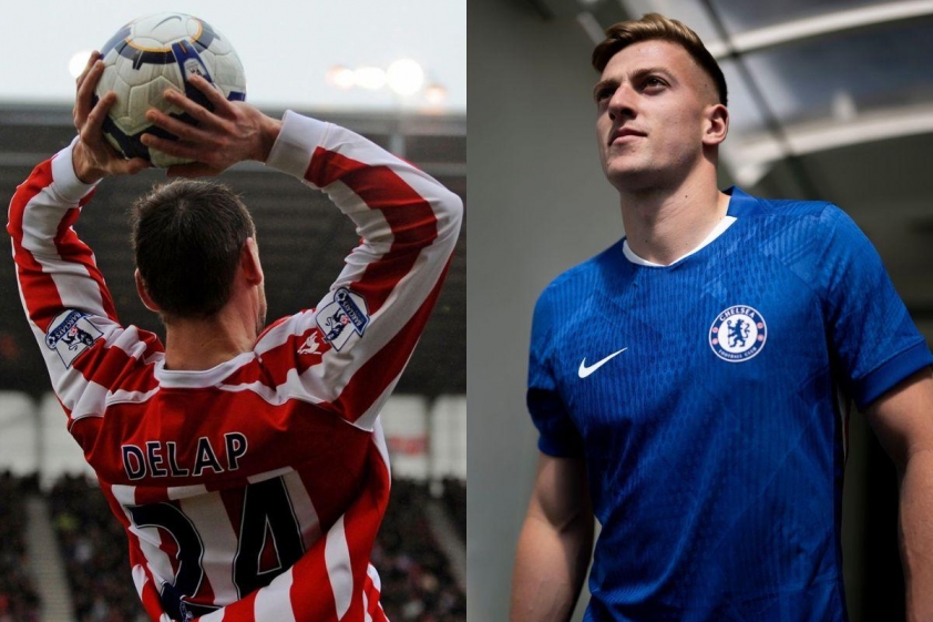 Chelsea đón tin vui: 'chân sút ném biên' đã trở lại! 5 Liam Delap là con trai của cựu danh thủ Rory Delap, người nổi tiếng với khả năng ném biên huyền thoại (Ảnh: X).