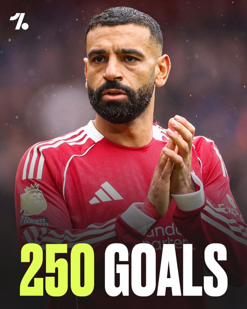 Mohamed Salah đã ghi được 250 bàn thắng cho Liverpool trên mọi đấu trường (Ảnh: One Football).