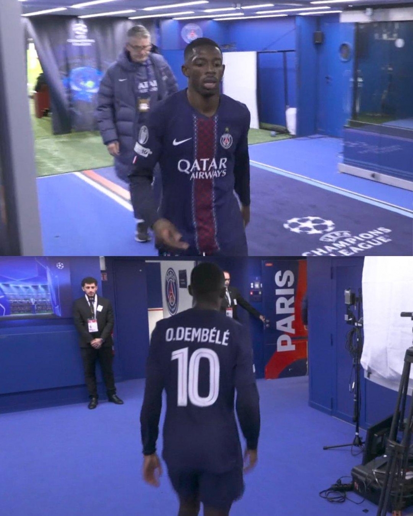 Quả Bóng Vàng 2025 đi thẳng vào đường hầm sau khi được thay ra (Ảnh: 433).