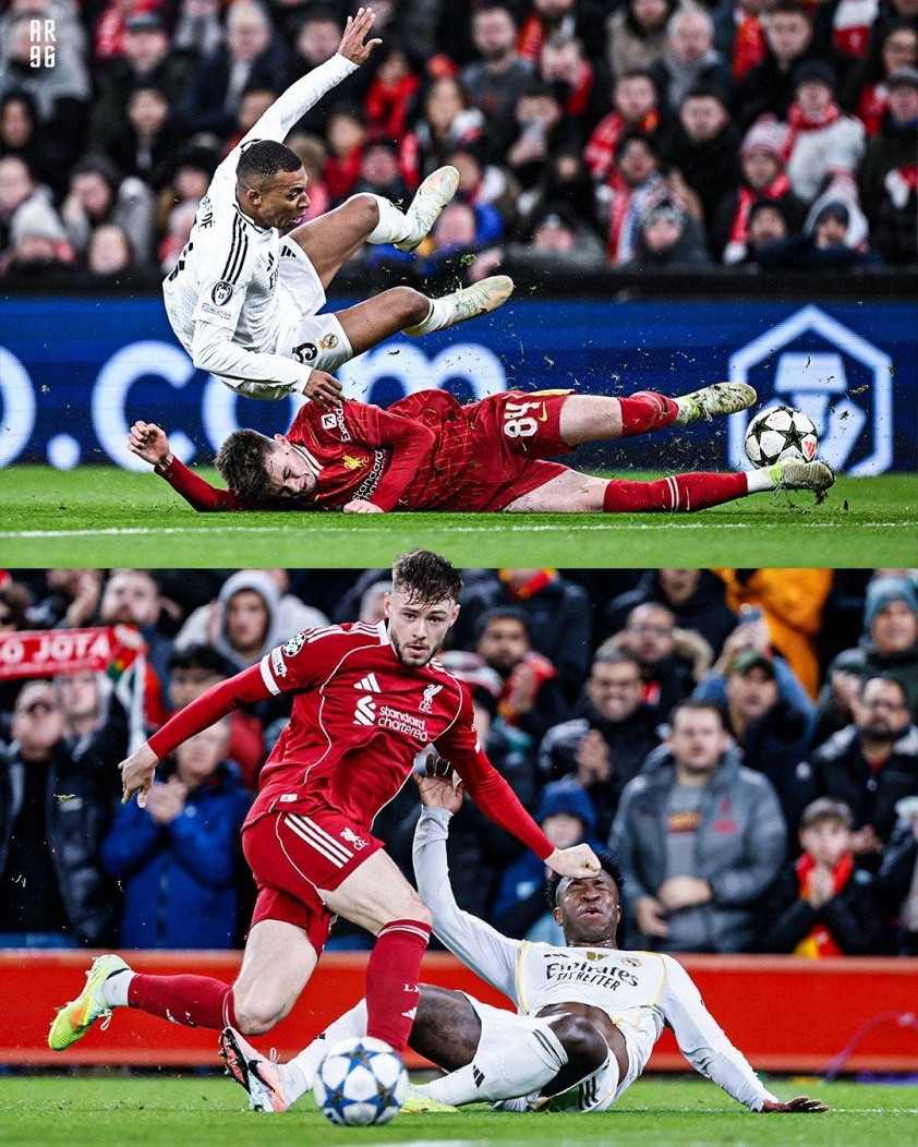 "Arne Slot chỉ ra nguyên nhân Real Madrid không thể ghi bàn" 7 Conor Bradley từng phong tỏa thành công Mbappe ở mùa giải trước (Ảnh: X).