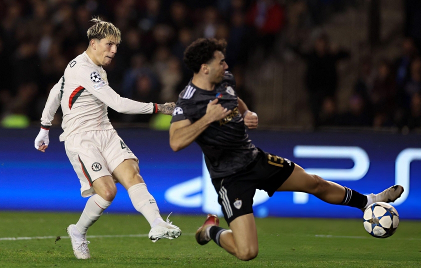 Garnacho lập kỷ lục chưa có trong lịch sử bóng đá Anh 5 Garnacho ghi bàn gỡ hòa cho Chelsea (Ảnh: HF World).