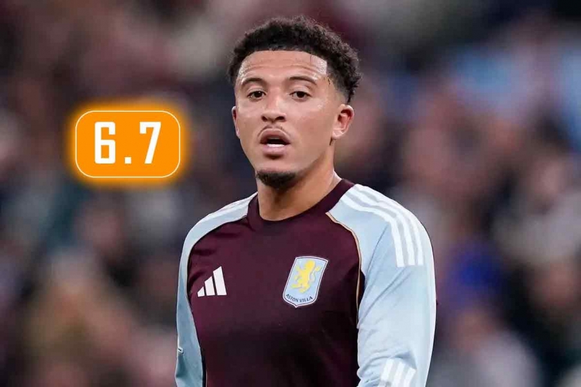 Jadon Sancho đứng trước nguy cơ thất nghiệp khi mới 26 tuổi 6 Sancho lại tiếp tục mờ nhạt trong 1 trận đấu của Aston Villa.