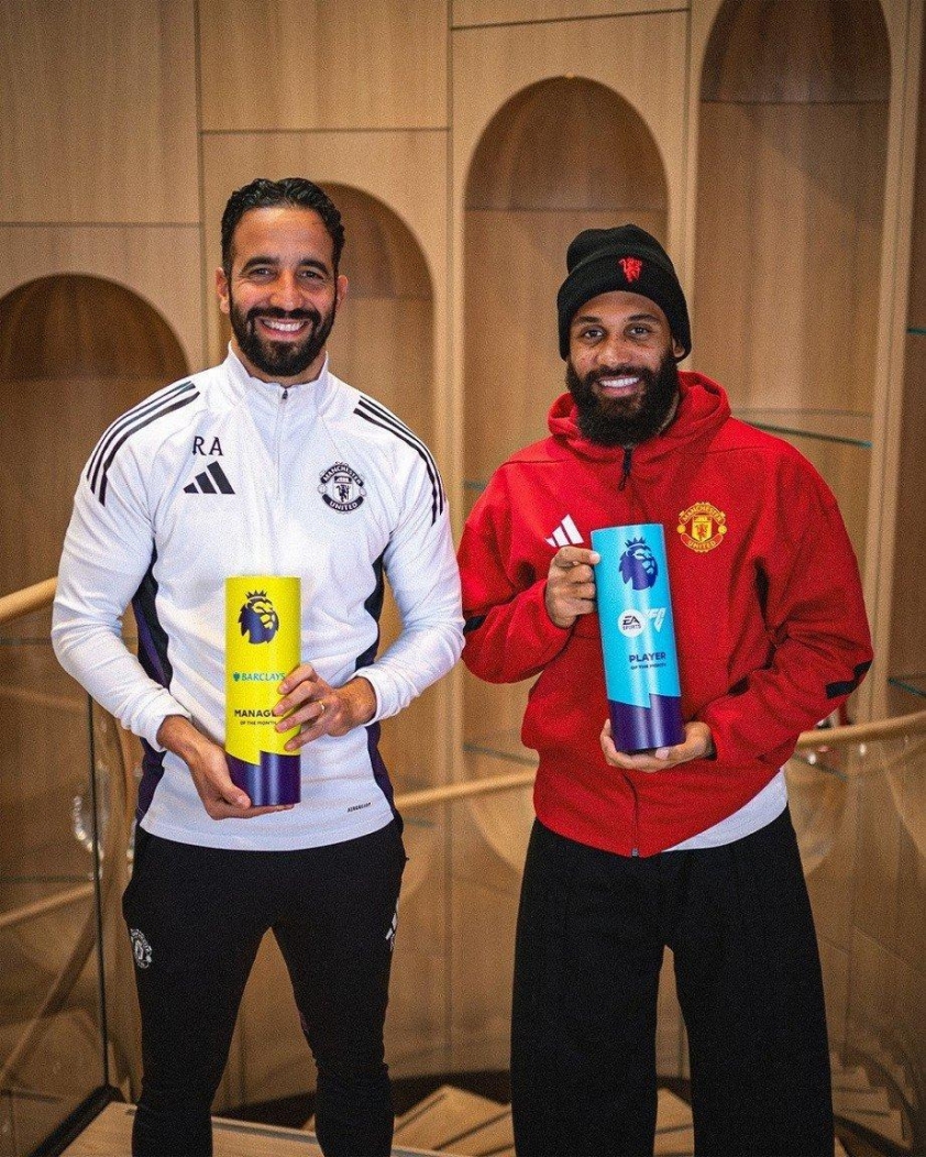 HLV Tottenham ngưỡng mộ Amorim trước thềm trận đại chiến 5 Amorim và Mbeumo cùng nhau giành những danh hiệu cá nhân cao quý của Ngoại Hạng Anh (Ảnh: Premier League).