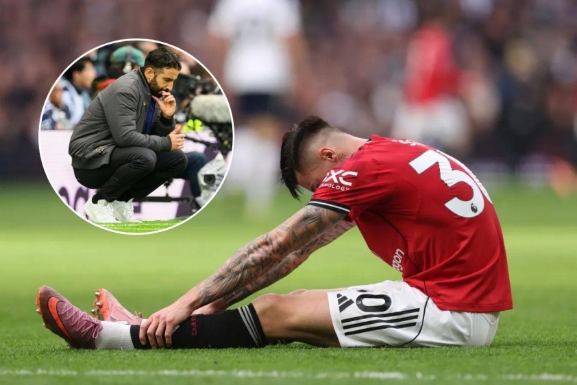 Amorim lo lắng trước tân binh 71 triệu bảng của MU 5 Ruben Amorim xác nhận Sesko dính chấn thương đầu gối (Ảnh: The Sun).