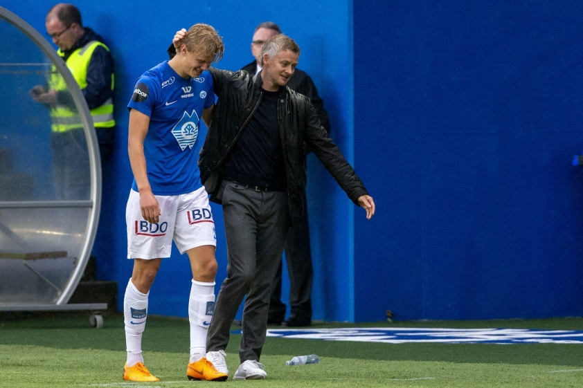 Solskjaer mơ ước tái ngộ Erling Haaland trong vai trò HLV 4 Solsa và Haaland ngày còn cộng tác ở Molde - Ảnh: @ESPN