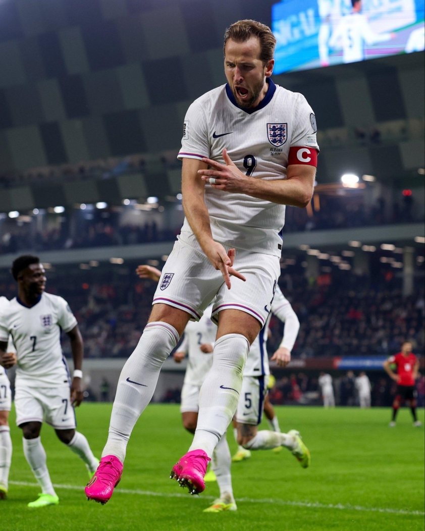 Harry Kane khẳng định tham vọng của ĐT Anh tại World Cup 2026 5 Kane lập cú đúp tại lượt trận cuối vòng loại World Cup 2026 (Ảnh: X).