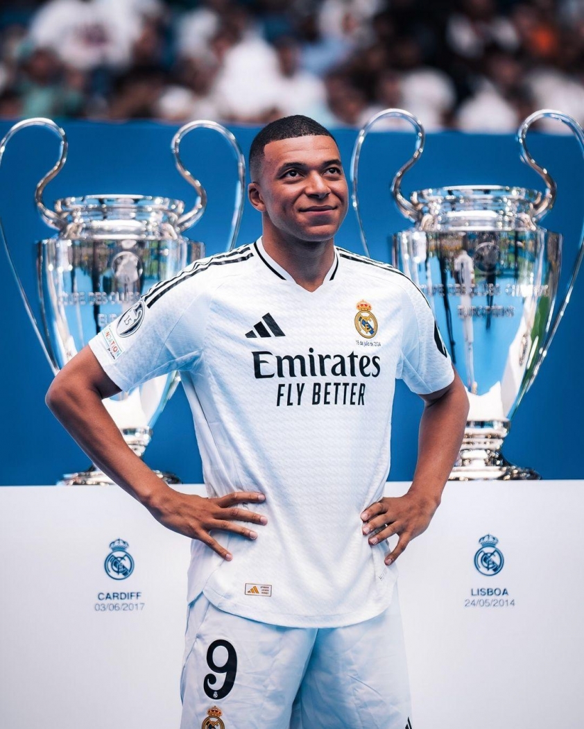 Mbappe sau đó rời PSG để gia nhập Real Madrid mùa hè 2024 theo dạng tự do (Ảnh: Madrid Xtra).