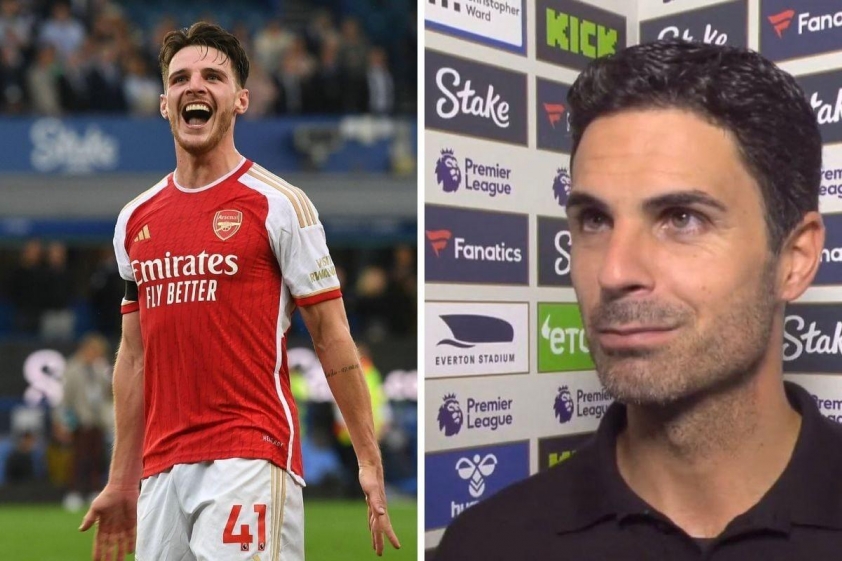 Arteta kỳ vọng Declan Rice sẽ giành Quả Bóng Vàng 5 Arteta thực sự tin rằng thực lực của Rice có thể đạt Quả Bóng Vàng (Ảnh: News18).