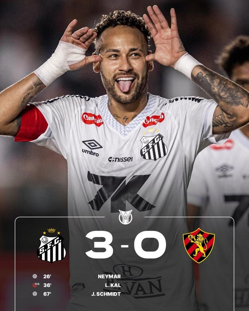 Neymar toả sáng rực rỡ với 1 bàn thắng và 1 kiến tạo. (Ảnh: X)