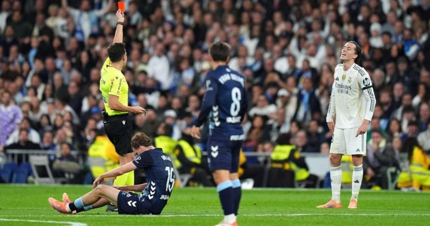 Thẻ đó và chấn thương sẽ khiến Real phải mất đi gần như cả đội hình cho trận gặp Alaves. (Ảnh: Marca)