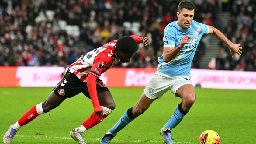 Rodri vào sân, thay đổi cách mà Man City chơi bóng trước Sunderland (Ảnh: Manchester City).