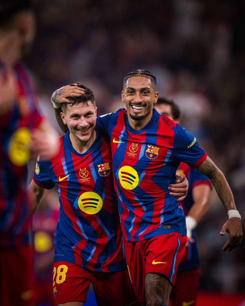 Raphinha tỏa sáng, giúp Barca "hủy diệt" Bilbao với màn trình diễn ấn tượng 5 Raphinha và các đồng đội sẽ giúp Barca vô địch Siêu cúp Tây Ban Nha? - Ảnh: @FCBarcelona