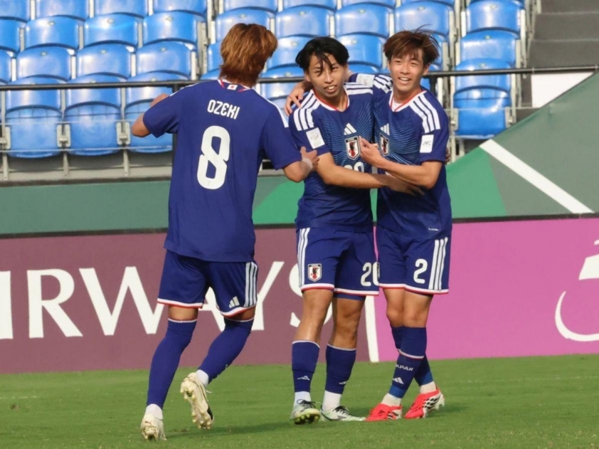 U23 Nhật Bản vừa rất khó khăn mới đánh bại U23 Jordan để giành vé vào bán kết (Ảnh: AFC)