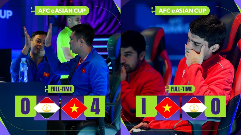 Thắng dễ Tajikistan, Việt Nam giành vé vào tứ kết eAsian Cup 402761