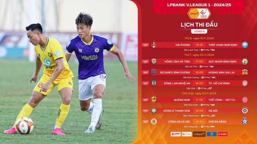 Vòng 6 V-League 2024/25 Những 