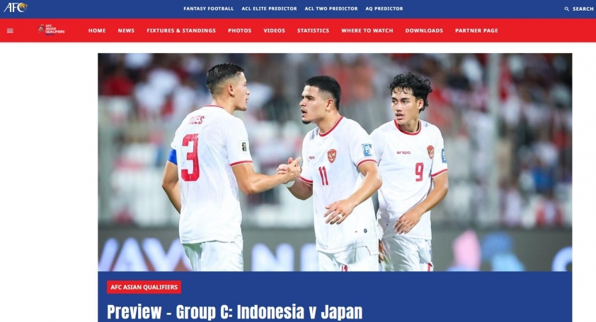 AFC nhận định về trận 'đại chiến' giữa Indonesia vs Nhật Bản 556513