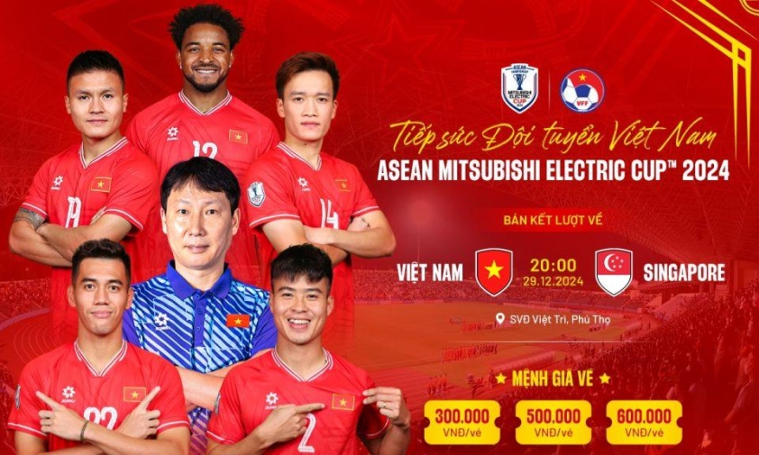 Mua vé xem trận bán kết sân nhà Việt Nam vs Singapore ở đâu, giá bao nhiêu?