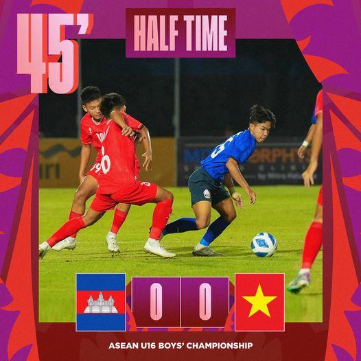 Trực tiếp U16 Việt Nam 0-0 U16 Campuchia: Bỏ lỡ đáng tiếc 487369