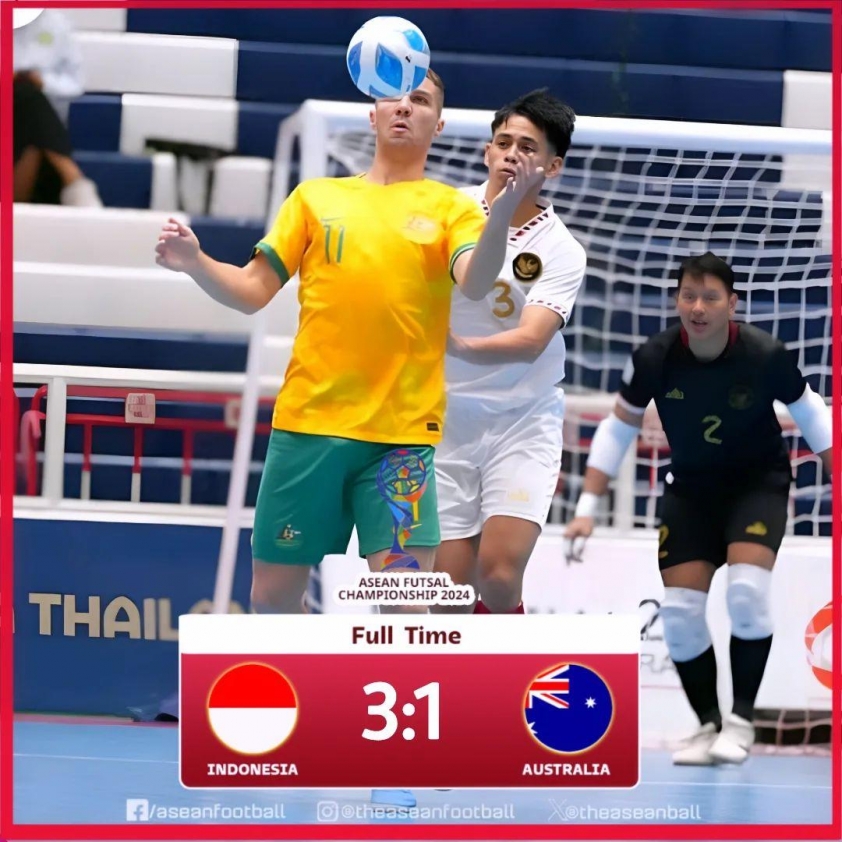 Thắng Úc, Indonesia là đội đầu tiên vào bán kết futsal Đông Nam Á 2024 552282