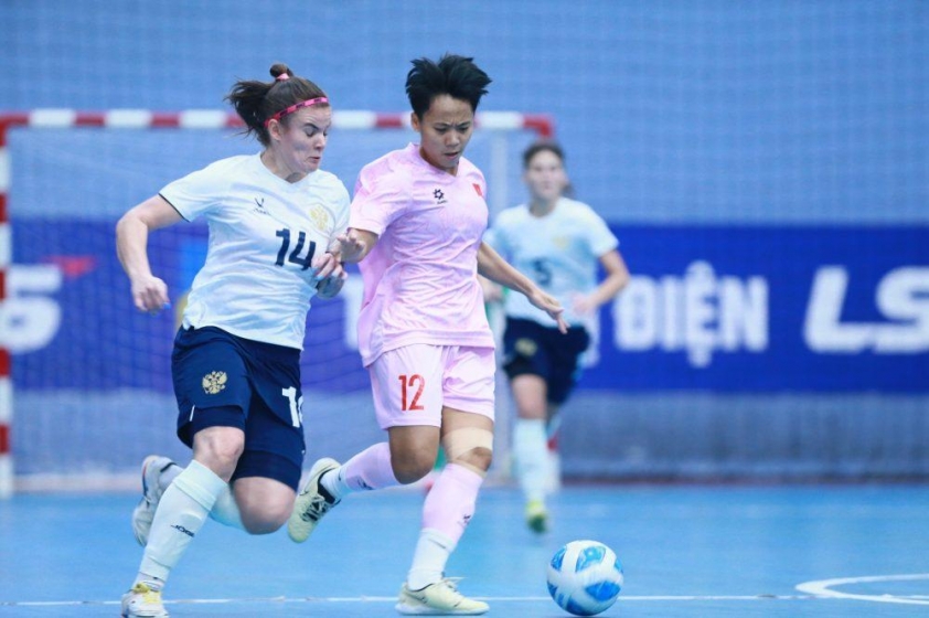 ĐT futsal nữ Việt Nam để thua Nga 0-6 trong trận giao hữu