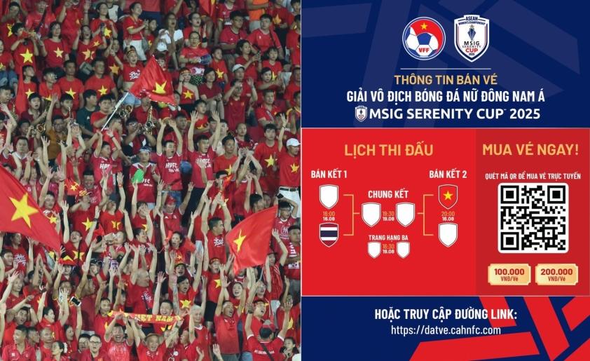 Giá vé cho trận bán kết giữa ĐT nữ Việt Nam và U23 Úc