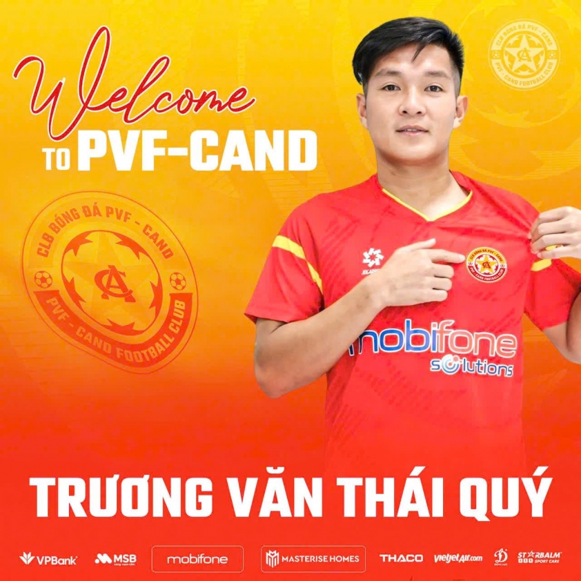 Trương Văn Thái Quý về PVF-CAND