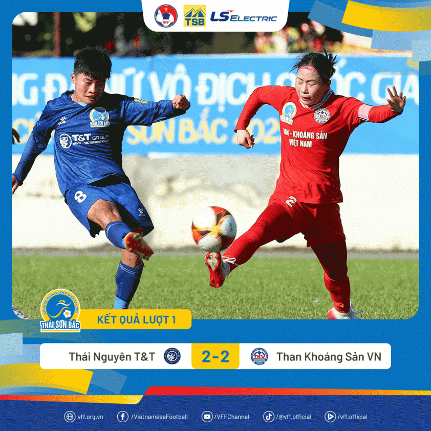 Cầu thủ ĐT nữ Việt Nam ghi bàn liên tục ở VĐQG sau AFF Cup 5 KetQua-NuVDQG2025-TNTTvTKSVN-min
