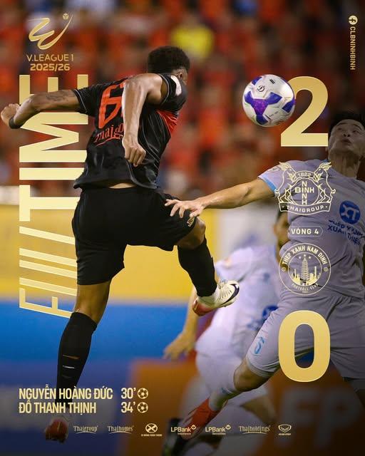 Hoàng Đức rực sáng, Ninh Bình đánh bại Nam Định 2-0 7 Hoàng Đức toả sáng rực rỡ, Ninh Bình nhấn chìm Nam Định 2-0 709191