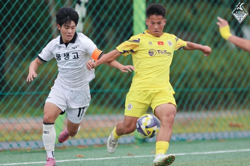 U17 Hà Nội thua đậm 1-5 đội bóng trung học Hàn Quốc 730785