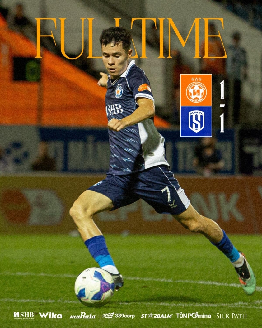 Đà Nẵng giữ lại 1 điểm quý giá trên sân nhà