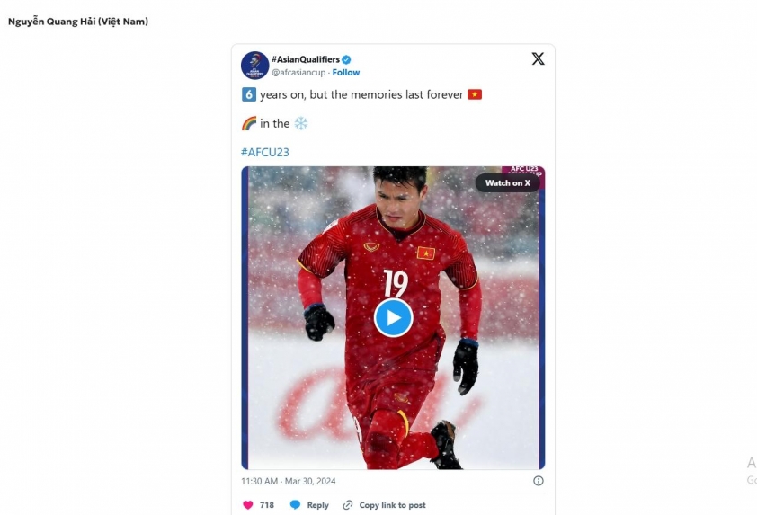 LĐBĐ châu Á nhắc tới Quang Hải trước thềm giải đấu lớn 760854